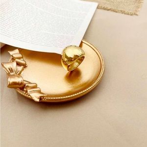 1pc European And American Retro steel Glossy Ring, Suitable For Women
